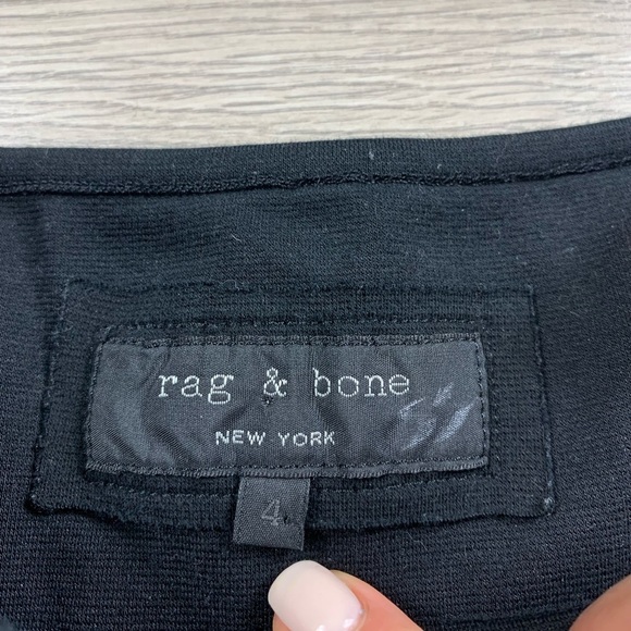 Rag & Bone Black Long Sleeve Ponte Knit Dress - Picture 7 of 11